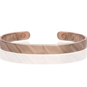 Classic Solid Copper Magnetic Bracelet Cuff Bangle Pain Therapy Energy Jewelry